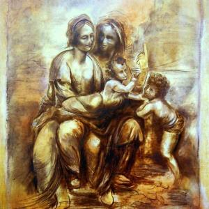 Santa Anna amb san Joan Bautista,la Verge i el Nen Jesus