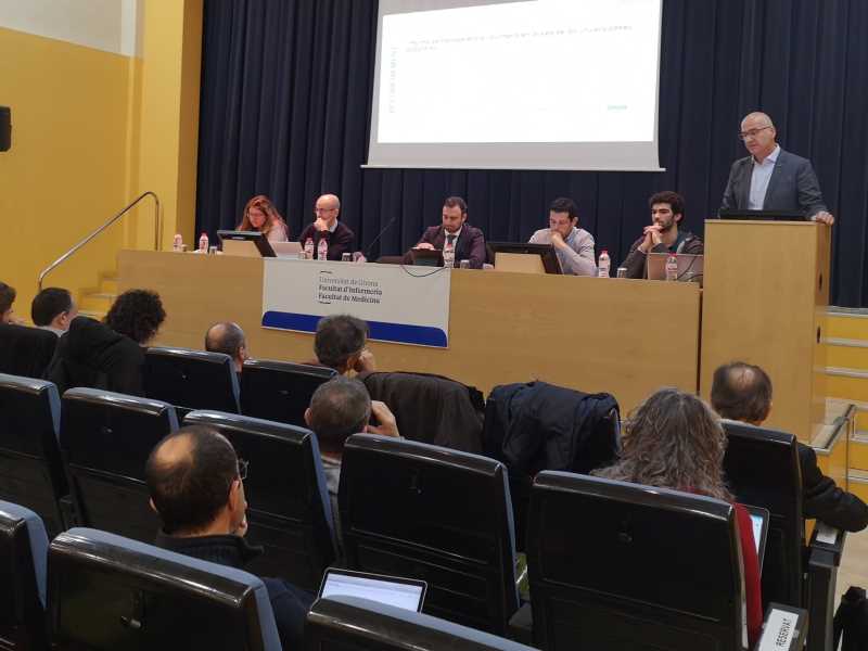 El rector, Quim Salvi, participa en el debat sobre el Pla Estratègic en el Claustre