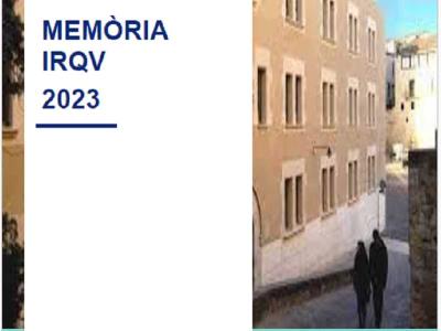 Portada Memòria IRQV 2023