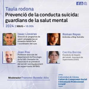 Taula rodona: Prevenció de la conducta suïcida: guardians de la salut mental