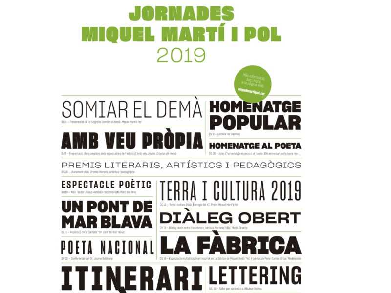 Jornades Miquel Martí i Pol 2019