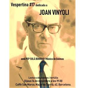 Vespertina dedicada a Joan Vinyoli