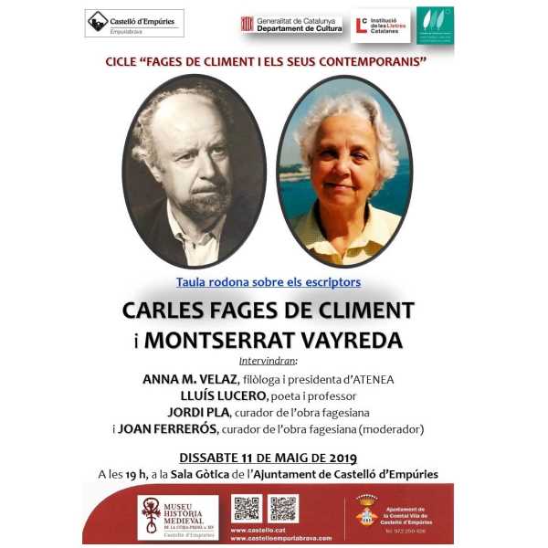 Taula rodona: Fages de Climent i Montserrat Vayreda