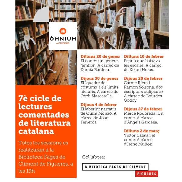 Cicle -Lectures comentades de literatura catalana-