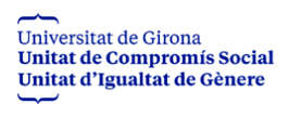 Universitat de Girona - Unitat de Compromís Social - Unitat d'Igultat de Gènere