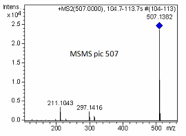 exemple d’elucidació estructural mitjançant un anàlisi de MS-MS