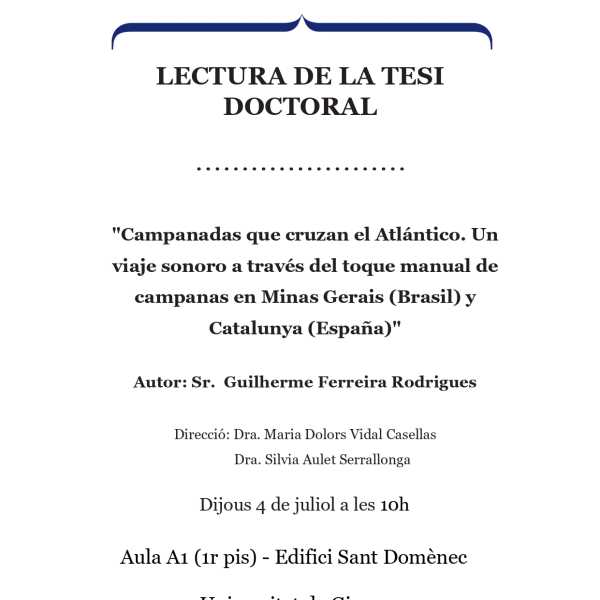 Presentació Tesi Doctoral