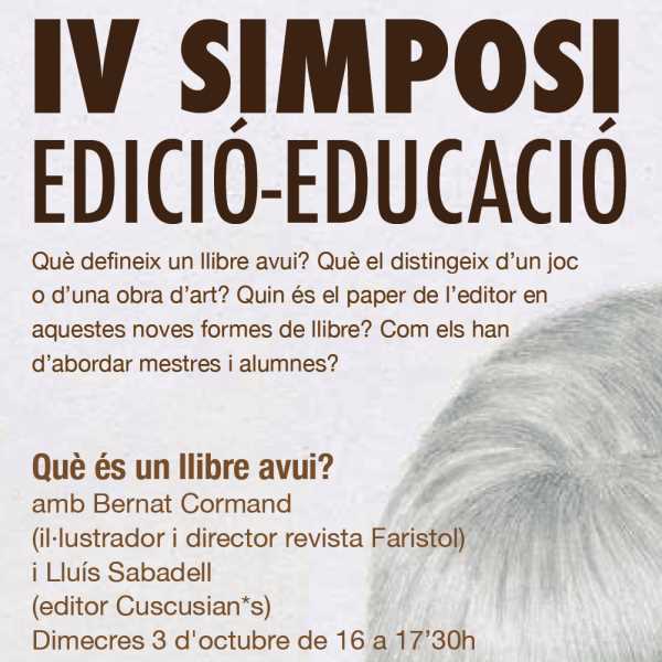 IV Simposi Edició-Educació