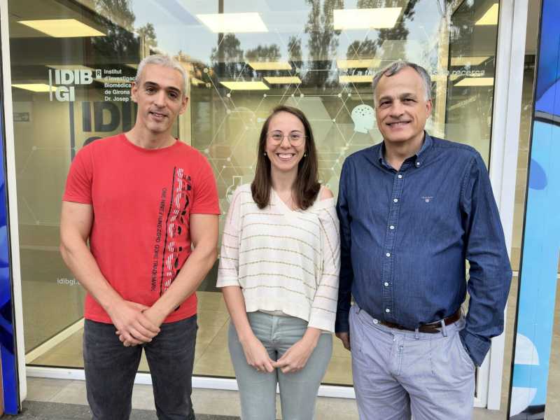 D'esquerra a dreta:  Jordi Mayneris-Perxachs, Anna Castells i Jose Manuel Fernandez-Real