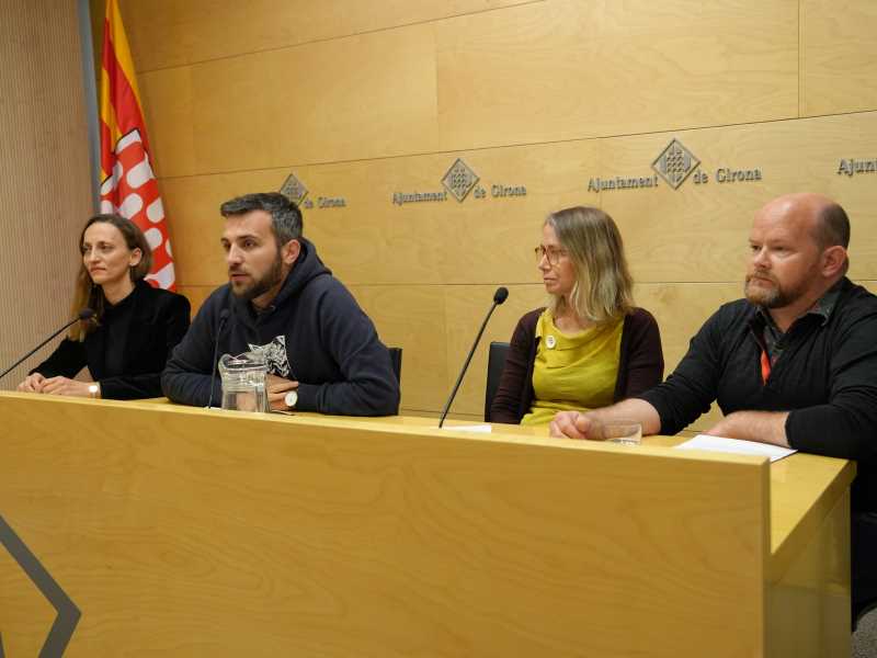 Roda de premsa de la presentació del conveni.