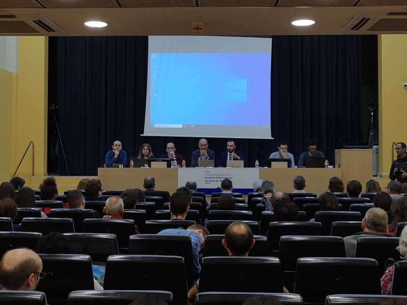 Imatge del desenvolupament de la sessió de Claustre Universitari