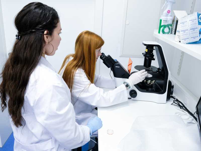 Investigadores treballant al laboratori