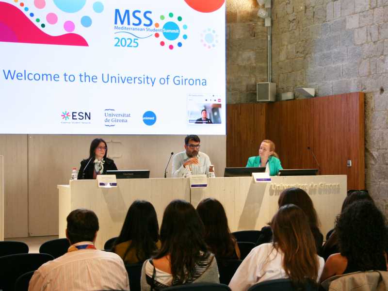Fotografia de la sessió inaugural de la Mediterranean Student Summit 2025