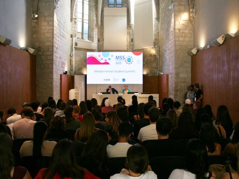 Fotografia de la sessió inaugural de la Mediterranean Student Summit 2025