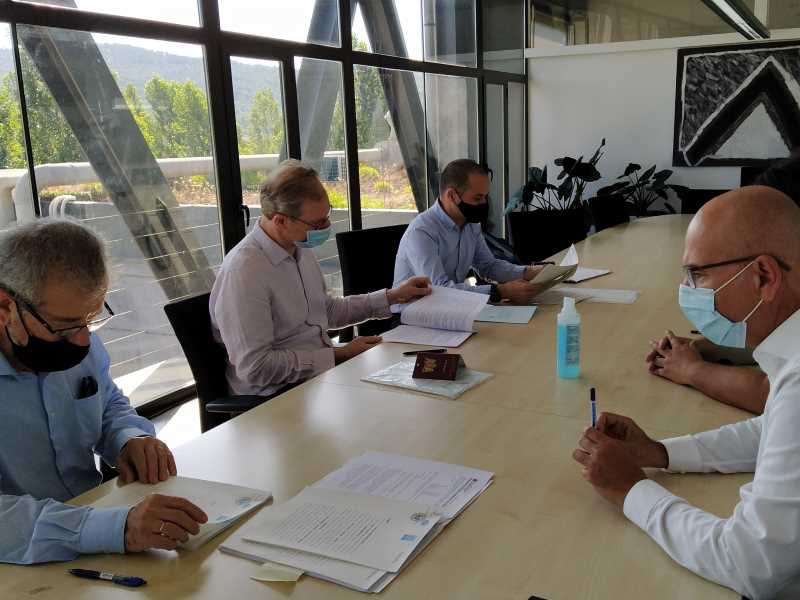 Una fotografia del protocol de constitució de Tensormedical al PCiT de la UdG.