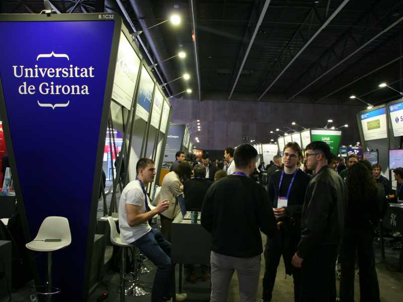 Estand de la UdG a la fira 4YFN