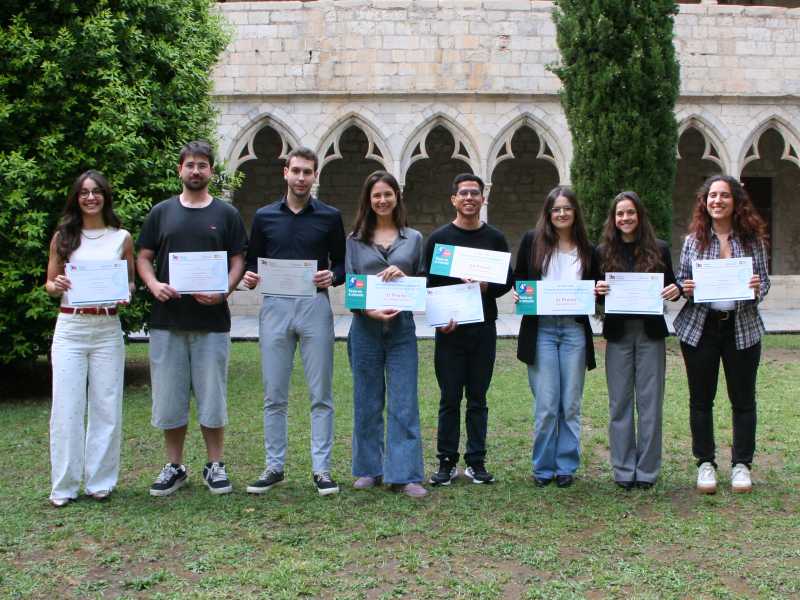 Els participants de la 9a edició del concurs -Presenta la teva tesi en 4 minuts-