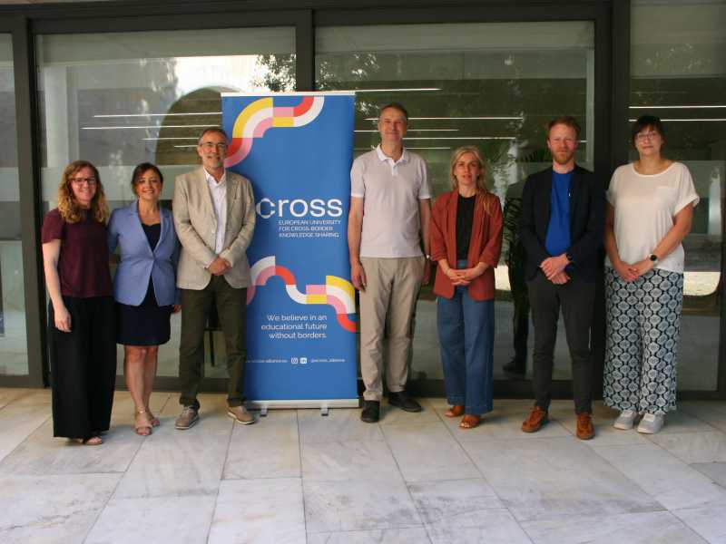 Imatge de la visita de treball prèvia que va tenir lloc a la UdG