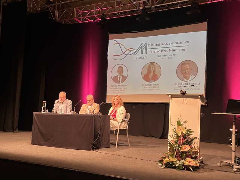 Imatge de la cerimònia d'obertura del primer simposi internacional sobre membranes funcionalitzades