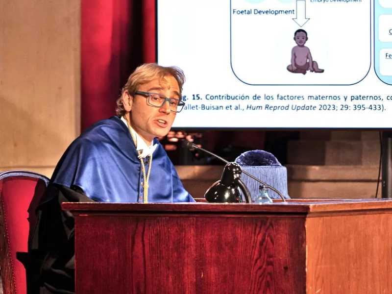 Marc Yeste, en la seva dissertació a l'acte solemne d'ingrés a la RAED.