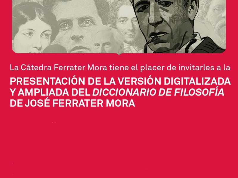 Cartell de la presentació de la versió digitalitzada i ampliada del -Diccionario de Filosofía-..