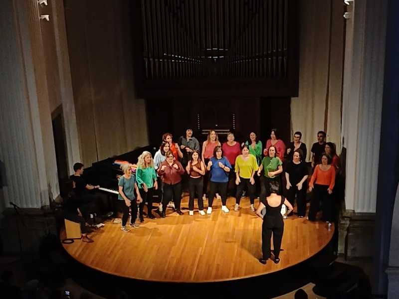 Imatge del concert de la Coral Comunitària de la UdG