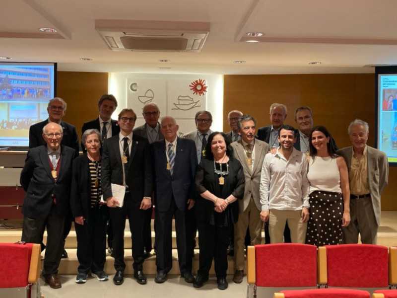 Imatge de l'ingrés de Marc Yeste a l’Acadèmia de Ciències Veterinàries de Catalunya