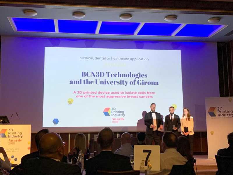 Els Premis d'impressió 3D 2019 s’han anunciat la nit del 6 de juny en un sopar al Royal College Of Obstetricians & Gynecologists de Londres