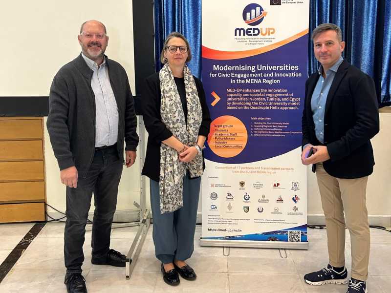 Representants de l'EPS-UdG a la reunió d'Amman a Jordània.