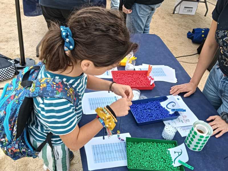 Un dels tallers de la Nit de la Recerca