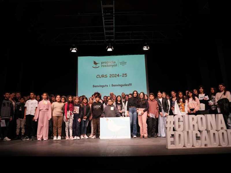 Imatge de l'inici del curs 2024-2025 del Projecte Rossinyol Girona