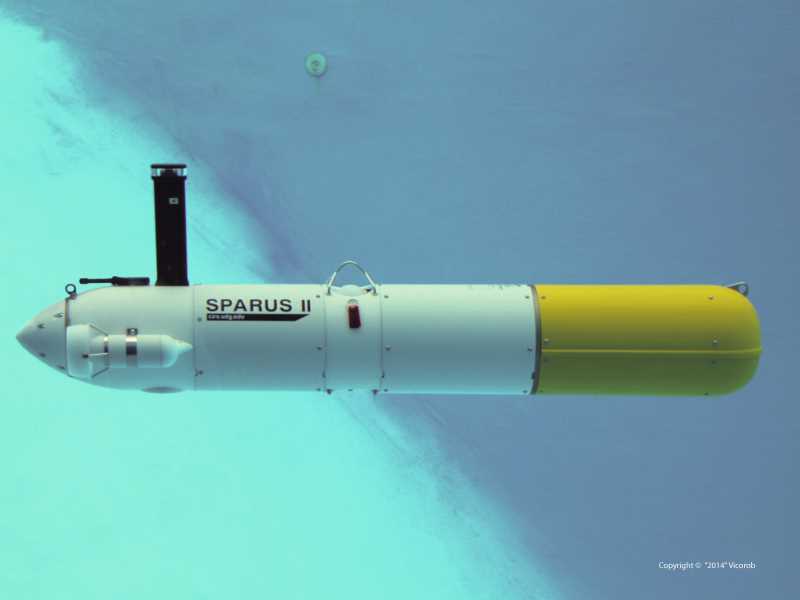 Sparus II, un dels robots submarins desenvolupat per ViCOROB