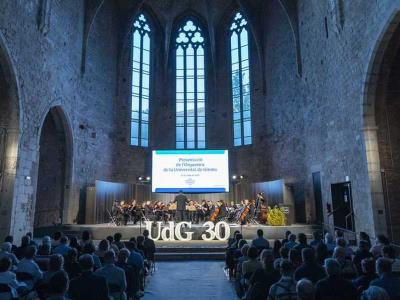 Concert de presentació de l'Orquestra de la UdG el maig de 2020