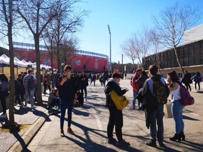 Imatge del Campus Montilivi durant la JPO de 2019