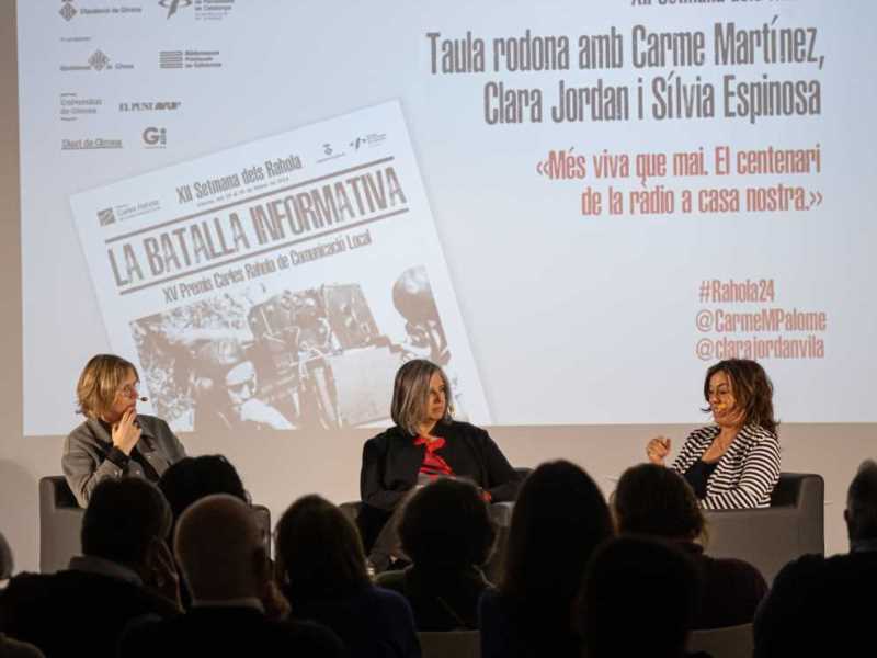 Silvia Espinosa Mirabet setmana dels Rahola centenari radio