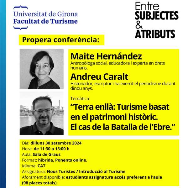 Conferencia Terra Enllà, Entre subjectes, 30-09-24