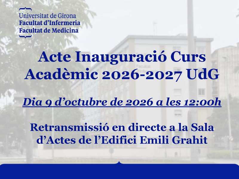 Inauguració de curs UdG 2026-2027
