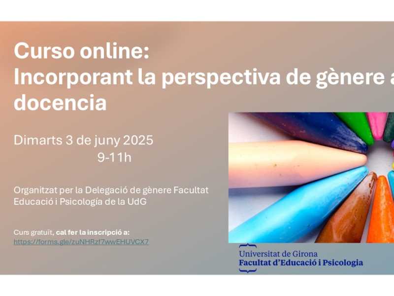 Incorporant la perspectiva de gènere a la docència