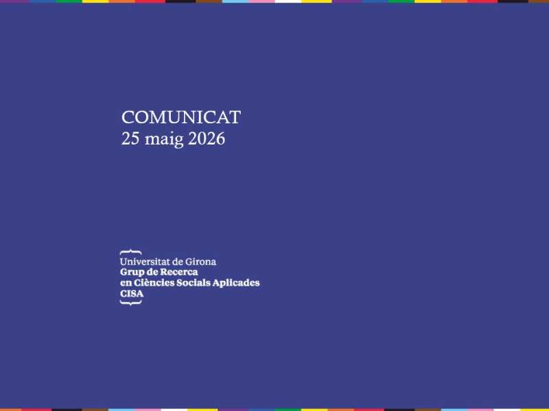 Comunicat - 25 maig 2026