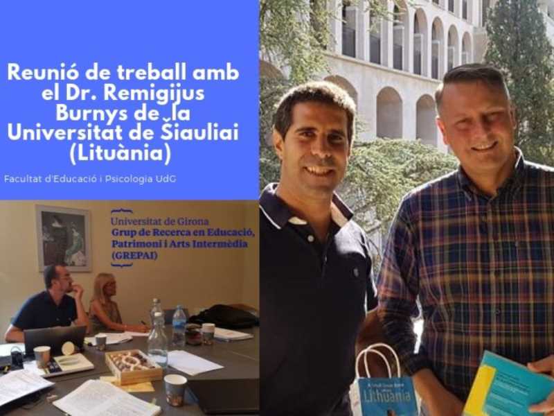 Visita del Dr. Remigijus Burnys de la Universitat de Šiauliai.