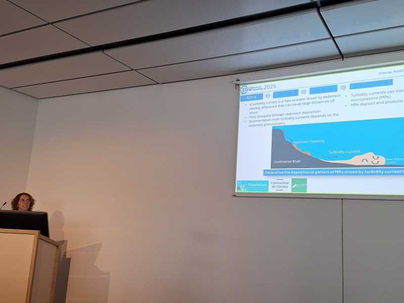 Researcher Teresa Serra Presenting at EGU25 on Turbidity-Current Transport of Microplastics