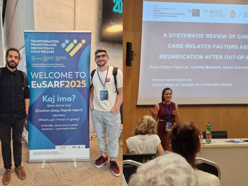 La Lorena Maneiro, l’Aziz Matrouch i el Dídac Gómez al congrés internacional EuSARF 2025