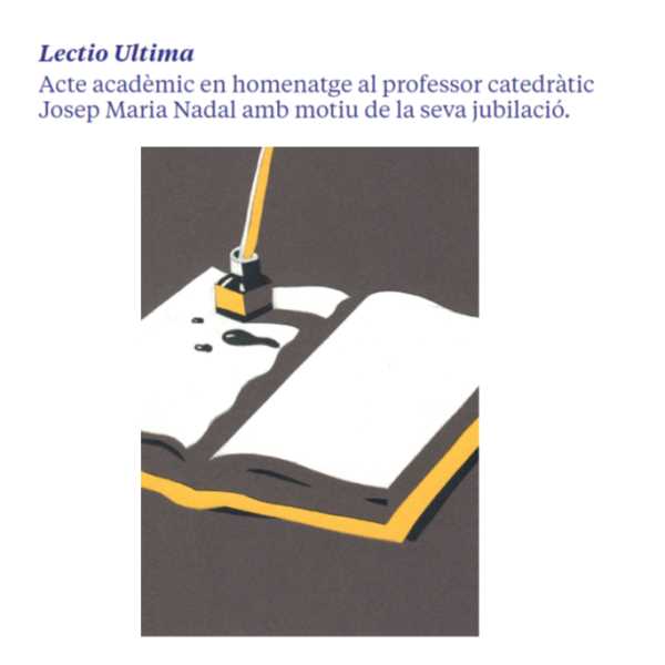 Lectio Ultima de Josep M. Nadal