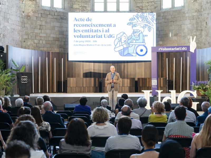 Segon acte de reconeixement a les entitats i al voluntariat UdG