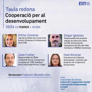 Taula Rodona: Cooperació per al desenvolupament