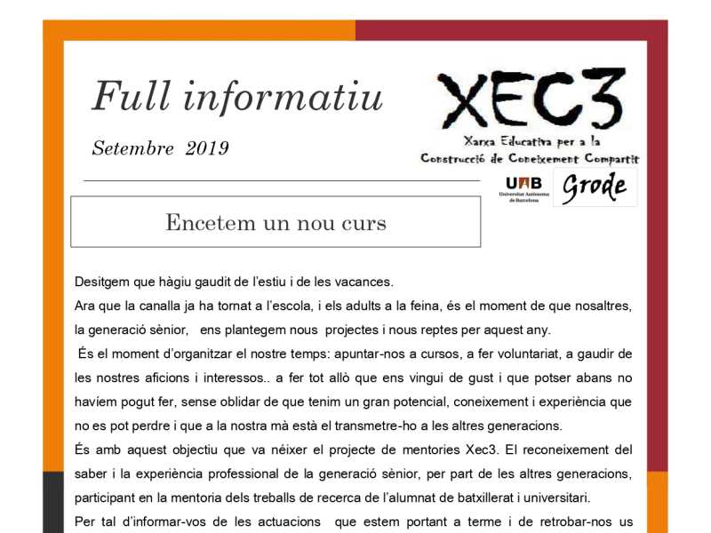 Informatiu XEC3 2019