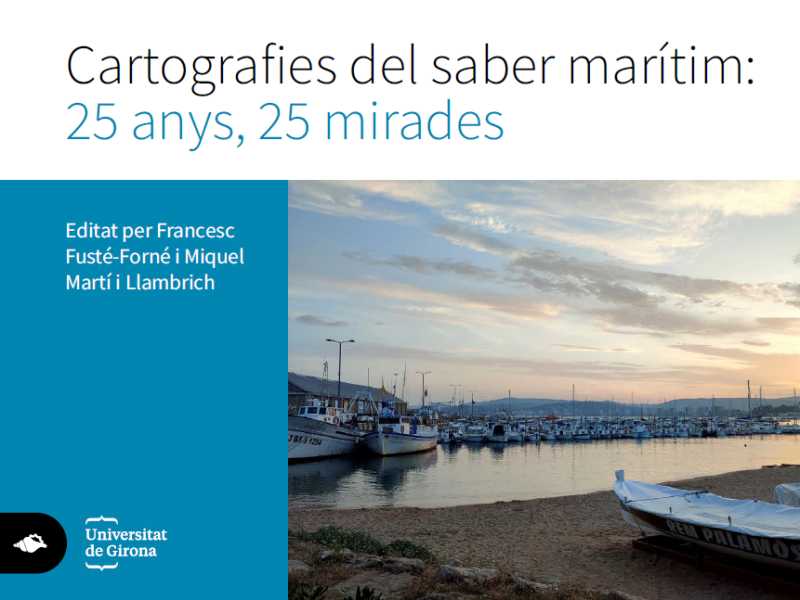 Portada del llibre 'Cartografies del saber marítim: 25 anys, 25 mirades'