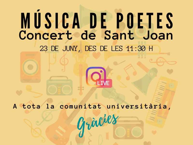 Música de poetes, concert de Sant Joan