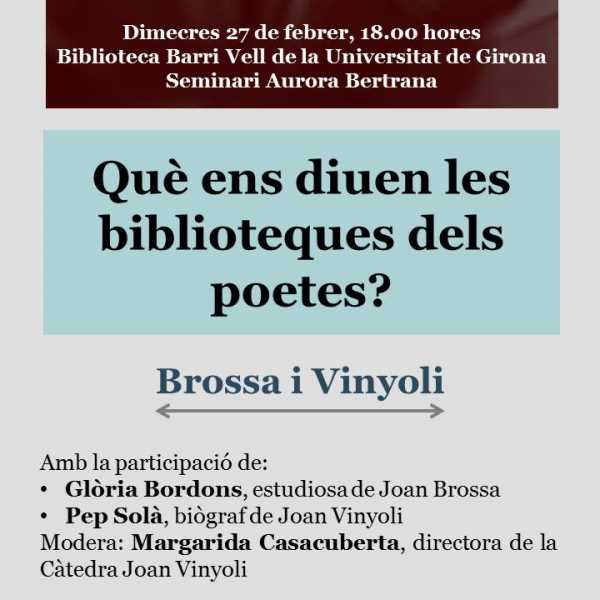 Què ens diuen les biblioteques dels poetes?