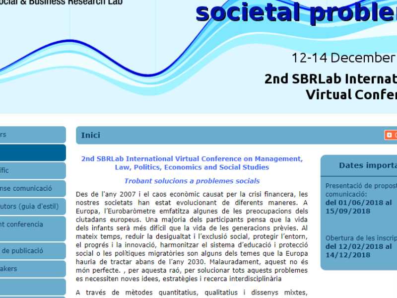 SBRLab International Virtual Conference on Management, Law, Politics, Economics and Social Studies